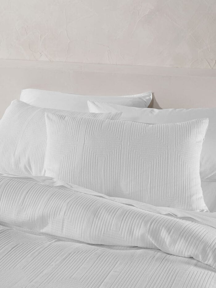 Linen House Duvet Cover Linen House White Electra Duvet Cover Set (7884599361625)