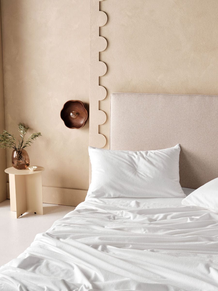 Linen House Duvet Cover Linen House White Flannelette Fitted Sheet Set (7041853554777)