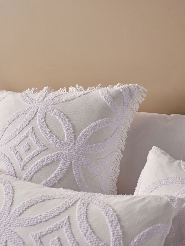 Linen House Duvet Cover Linen House White Nancy Duvet Cover Set (7742344822873)