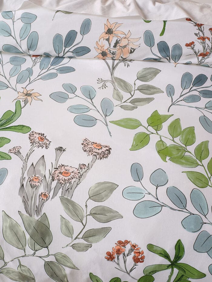 Linen House Duvet Cover Linen House White Sylvie Duvet Cover Set