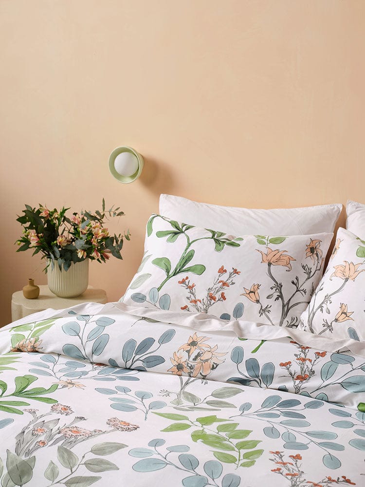 Linen House Duvet Cover Linen House White Sylvie Duvet Cover Set