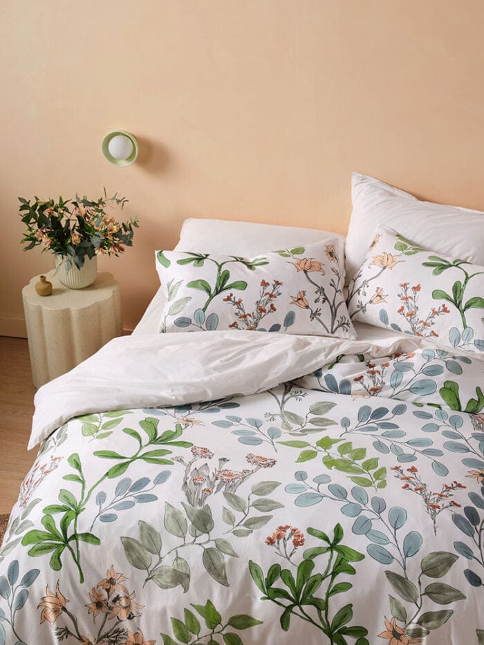 Linen House Duvet Cover Linen House White Sylvie Duvet Cover Set