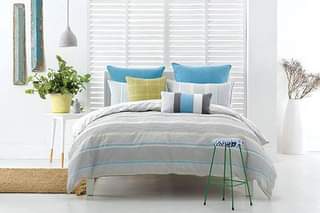 Linen House Duvet Cover Linen House Yellow Carven Duvet Cover Set (7496662974553)
