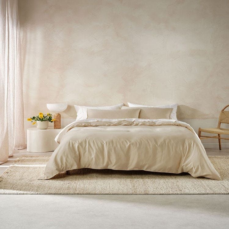 Linen House Duvet Cover Queen Linen House Surf Wash Taupe Duvet Cover