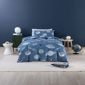 Linen House Duvet Cover Single Linen House Blue Astronomy Duvet Cover Set (7528840462425)