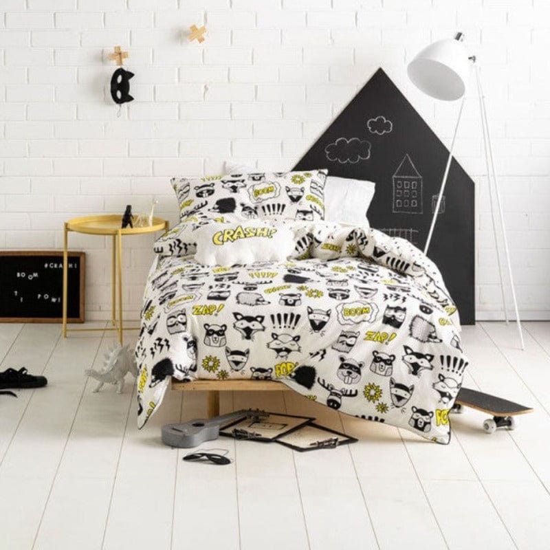 Linen House Duvet Cover Single Linen House Calling all superheros Duvet Cover Set