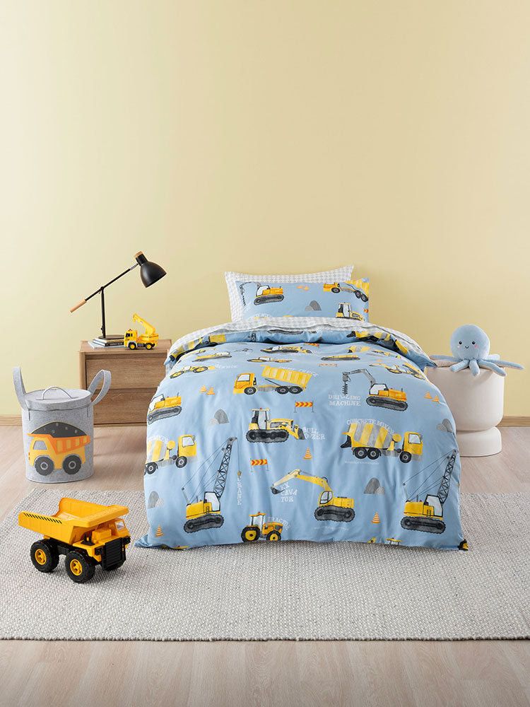 Linen House Duvet Cover Single Linen House Cornflower Mighty Machines Duvet Cover Set