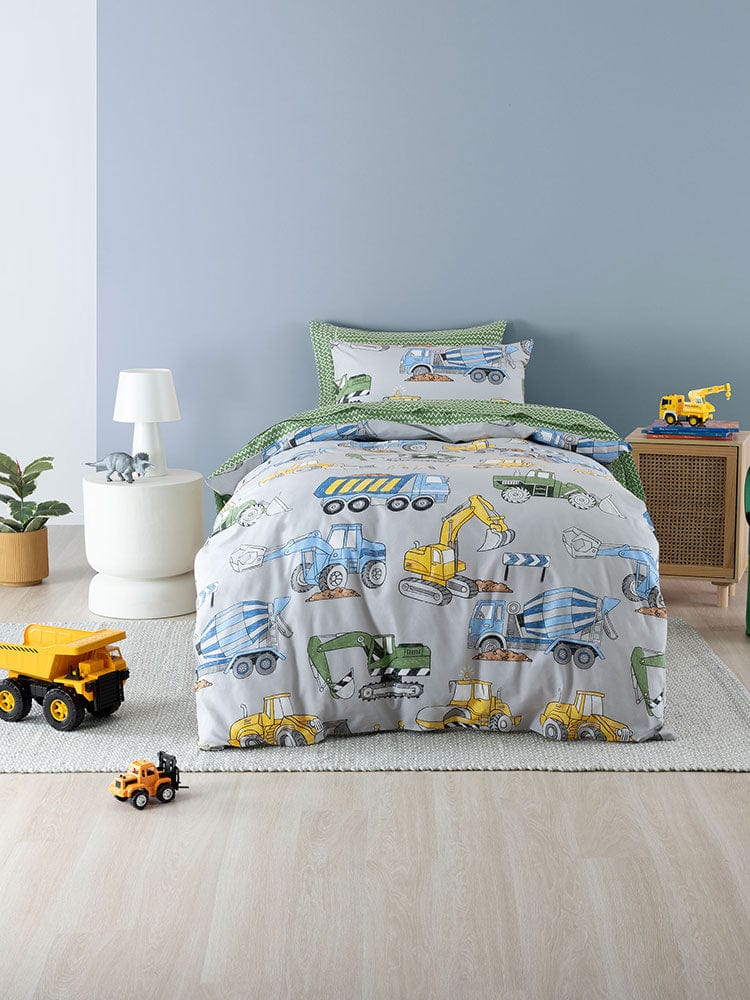 Linen House Duvet Cover Single Linen House Multi Bedtime Building Duvet Cover Set (7894758686809)