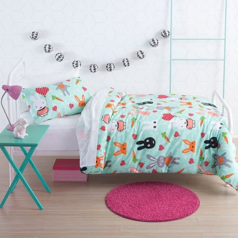 Linen House Duvet Cover Single Linen House Multi hip bunny Duvet Cover Set