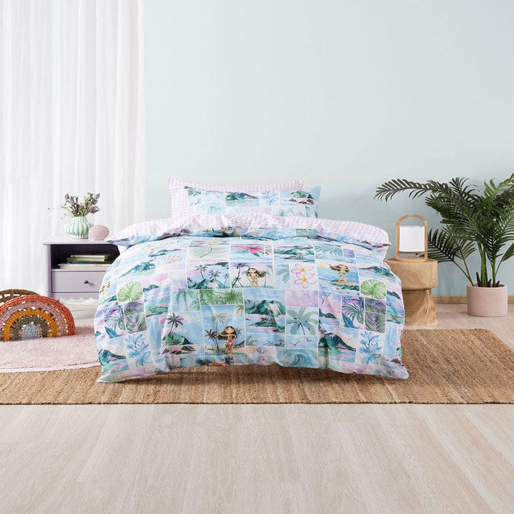 Linen House Duvet Cover Single Linen House Multi Palm Paradise Duvet Cover Set