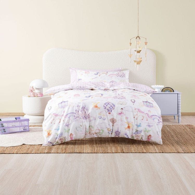 Linen House Duvet Cover Single Linen House Unicorn Stardust Multi Duvet Cover Set