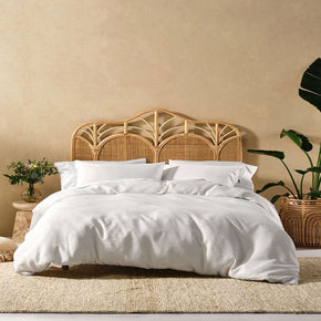 Linen House Duvet Cover Three Quarter Linen House Derry Waffle White Duvet Cover Set (7314268127321)