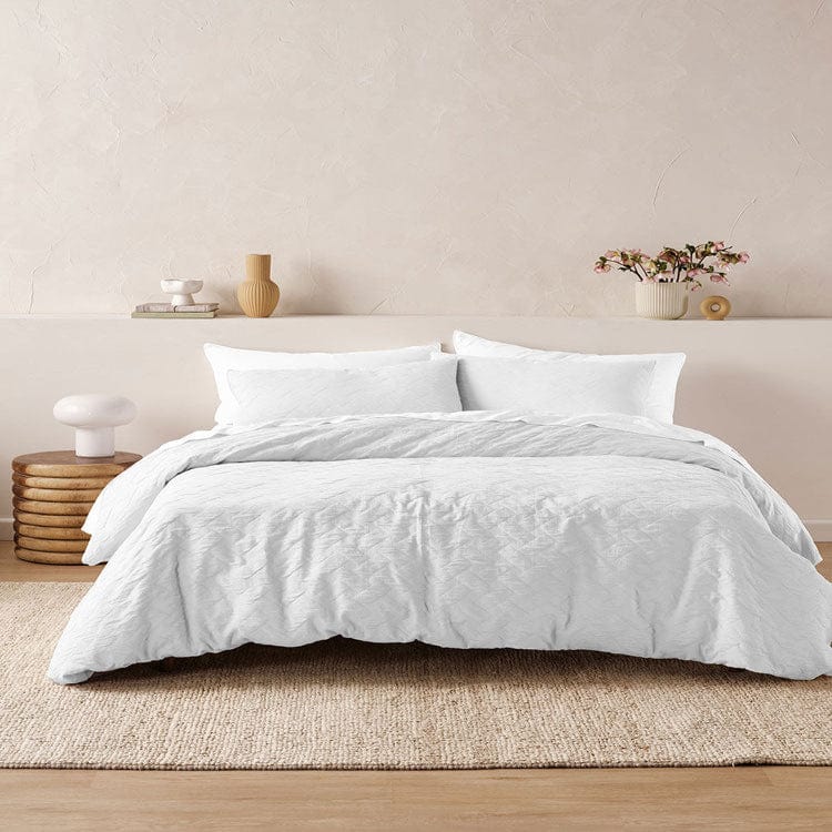 Linen House Duvet Cover Three Quarter Linen House Rhea White Duvet Cover Set