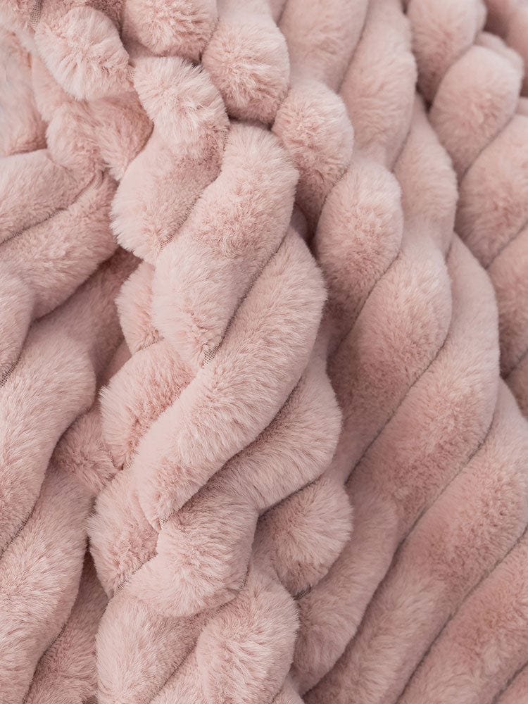 Linen House Fur Throw Linen House Decadence Fur Throw 150x200cm Rose (7409457594457)