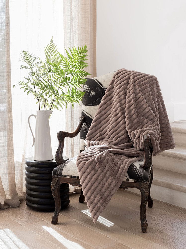 Linen House Fur Throw Linen House Decadence Fur Throw 150x200cm Tigers Eye (7409459757145) (7618981298265)