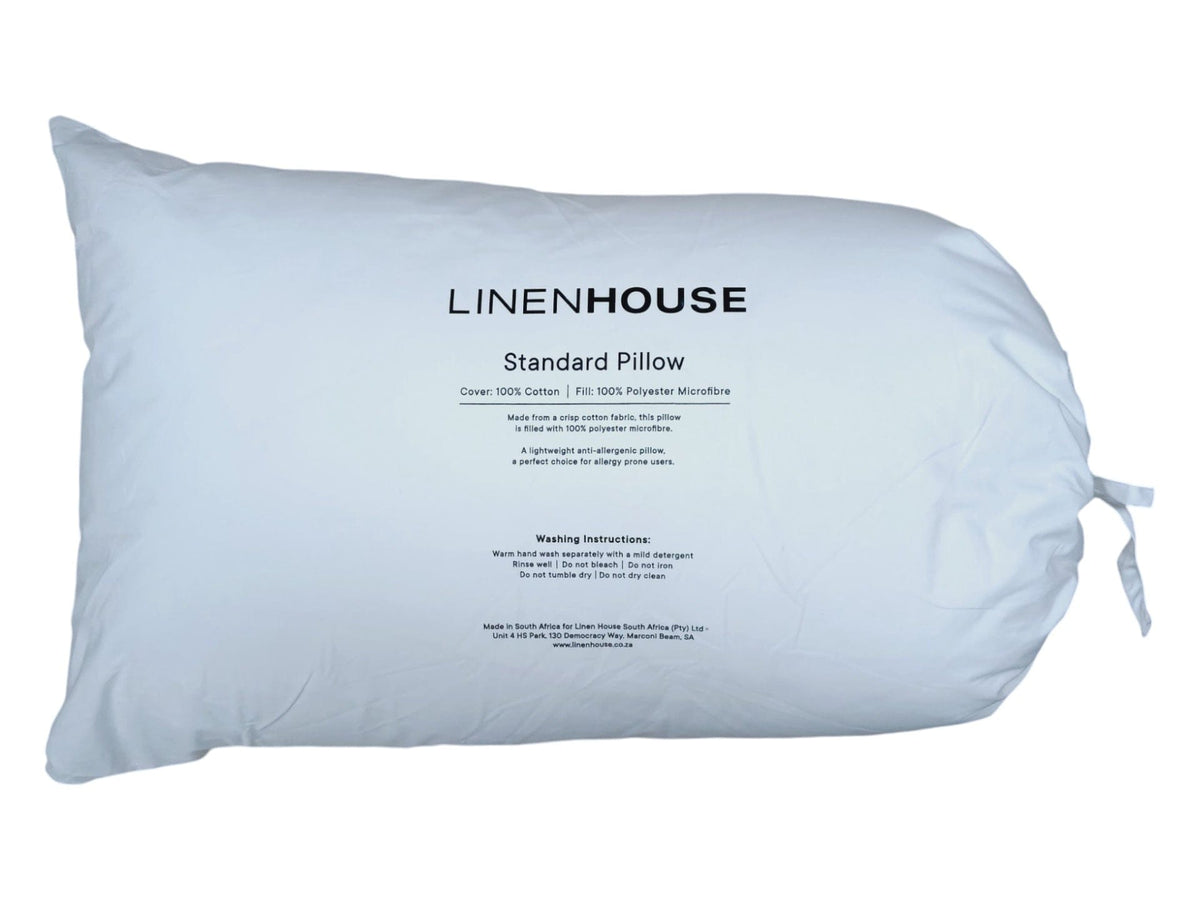 Linen House pillow Linen House White Siliconised Microfibre Standard Pillow Inner 45x70cm (7059975897177)