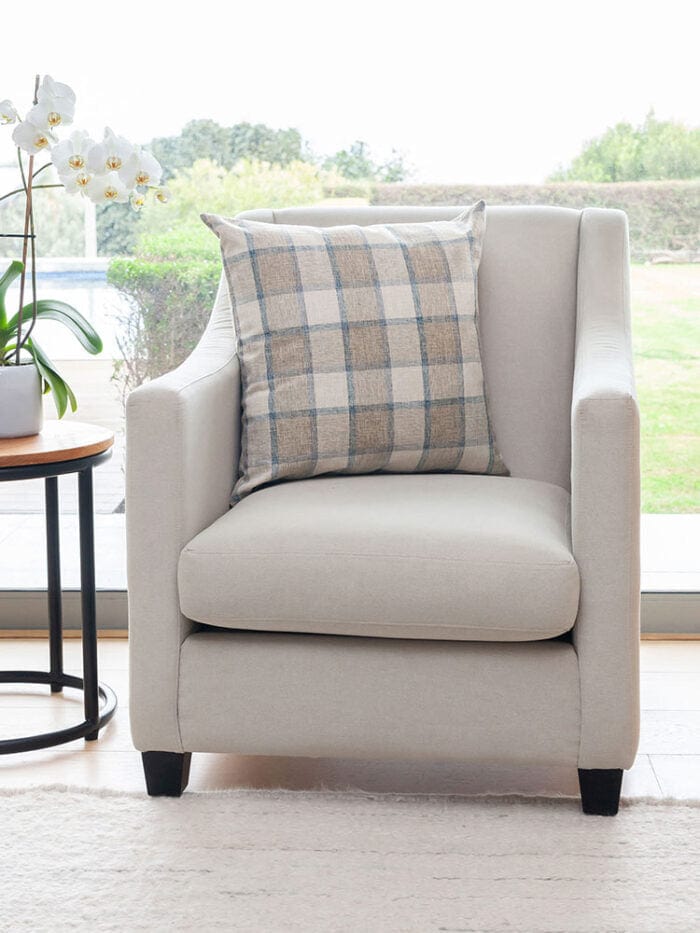 Linen House scatter cushion Linen House Checkmate Scatter Cushion 55 x 55cm Desert Sand