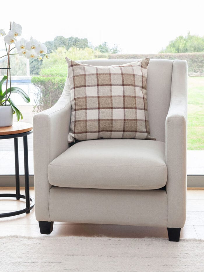 Linen House scatter cushion Linen House Checkmate Scatter Cushion 55 x 55cm Honeycomb
