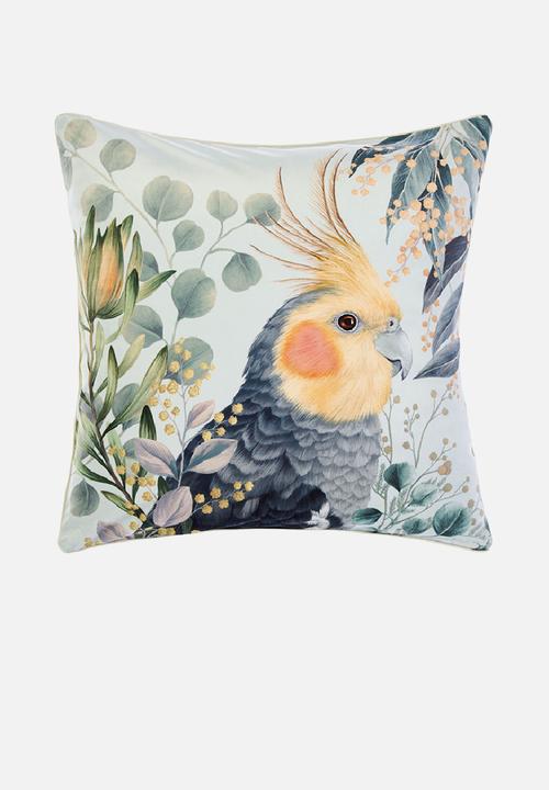 Linen House scatter cushion Linen house Eucalyptus Cockatiel Cushion 48X48CM (7309416792153)