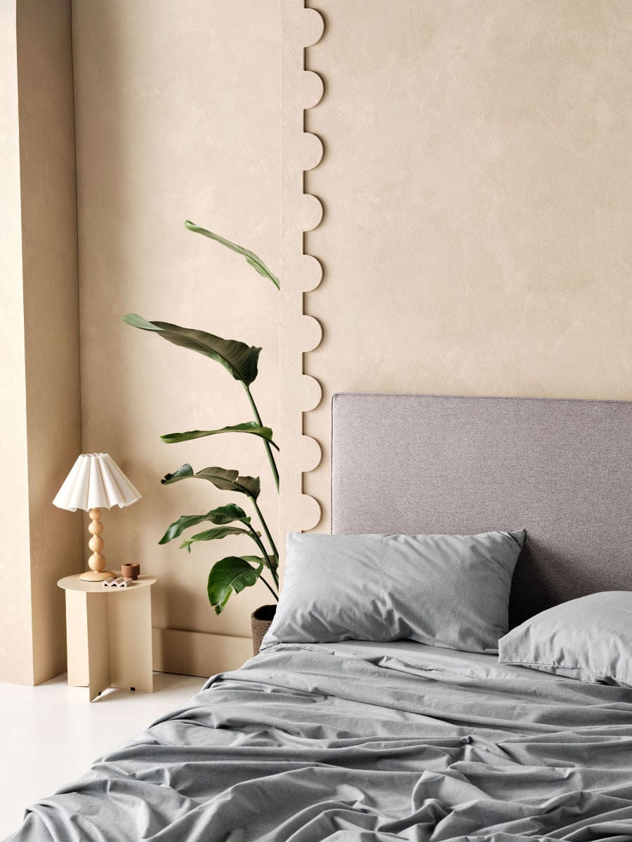 Linen House SHEET SET Linen House Grey Flannelette Fitted Sheet Set (7041870790745)