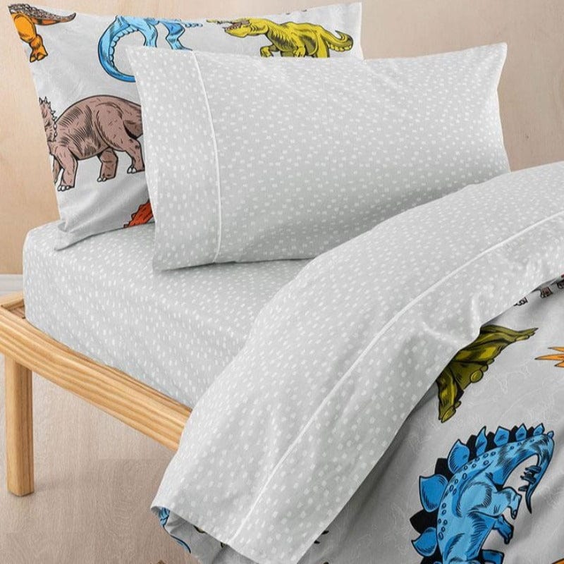 Linen House SHEET SET Single Linen House Grey Liam Sheet Set