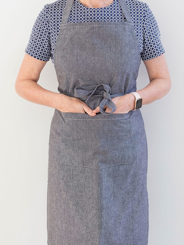 Linen House Table Cloth Linen House Revana Black Apron (7313738530905)