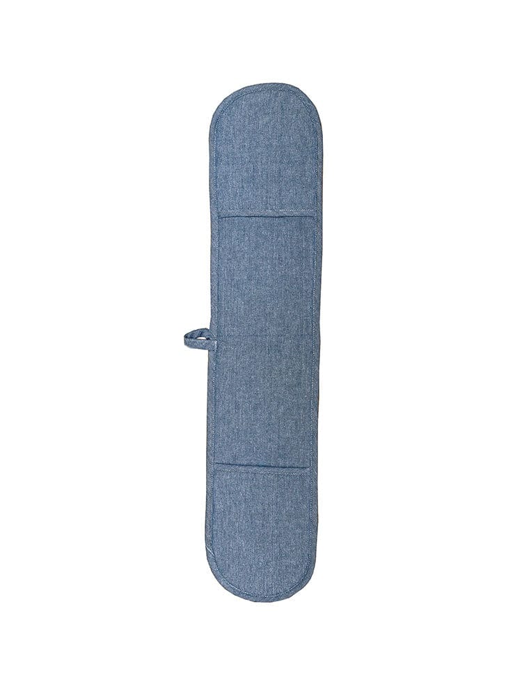 Linen House Table Cloth Linen House Revana Chambray Navy Double Oven Glove (7314234474585)