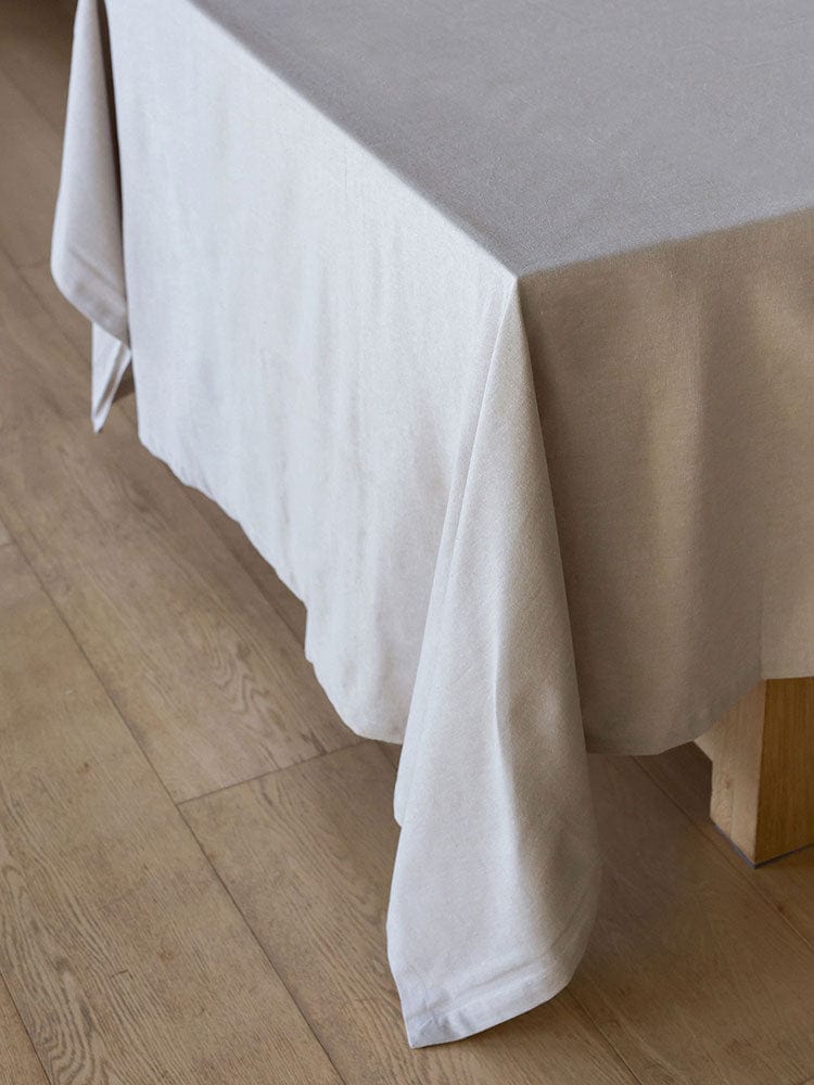 Linen House Table Cloth Linen House Revana Chambray Stone Tablecloth (7313856757849)