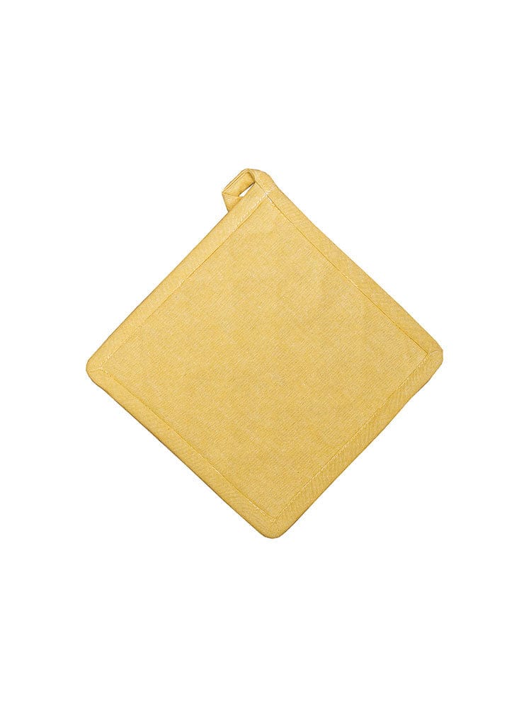 Linen House Table Cloth Linen House Revana Chambray Yellow Pot Holder (7314219958361)