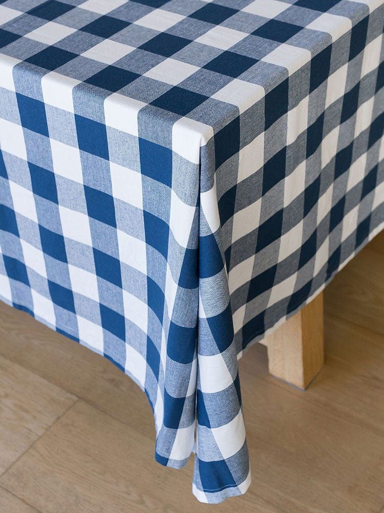 Linen House Table Cloth Linen House Revana Check Navy Tablecloth