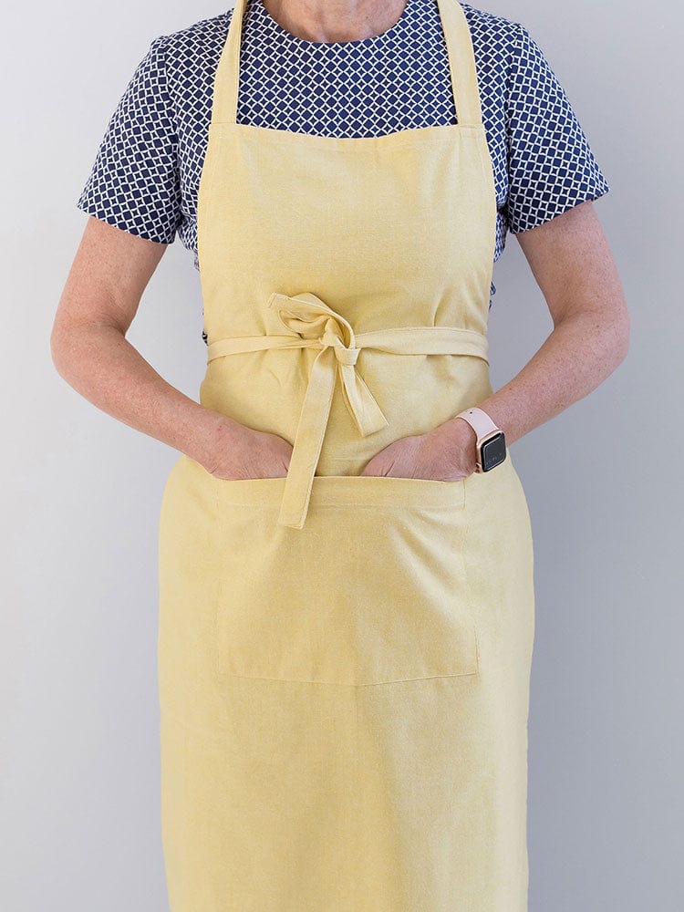 Linen House Table Cloth Linen House Revana Yellow Apron (7314219335769)
