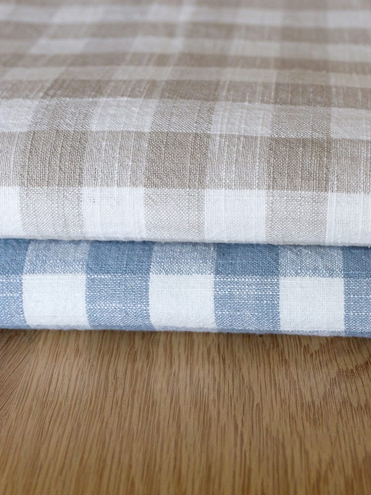 Linen House Table Cloth Linen House Table Linen Oxford Check Light Blue (7301543034969)