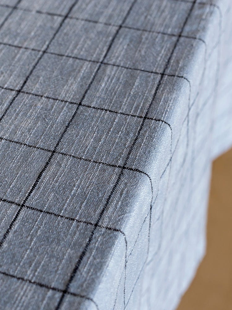 Linen House Table Cloth Linen House Table Linen Oxford Grid Light Blue (7301536809049)