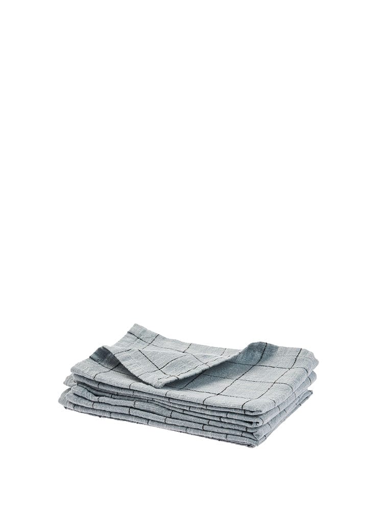 Linen House Table Cloth Linen House Table Linen Oxford Grid Light Blue (7301536809049)