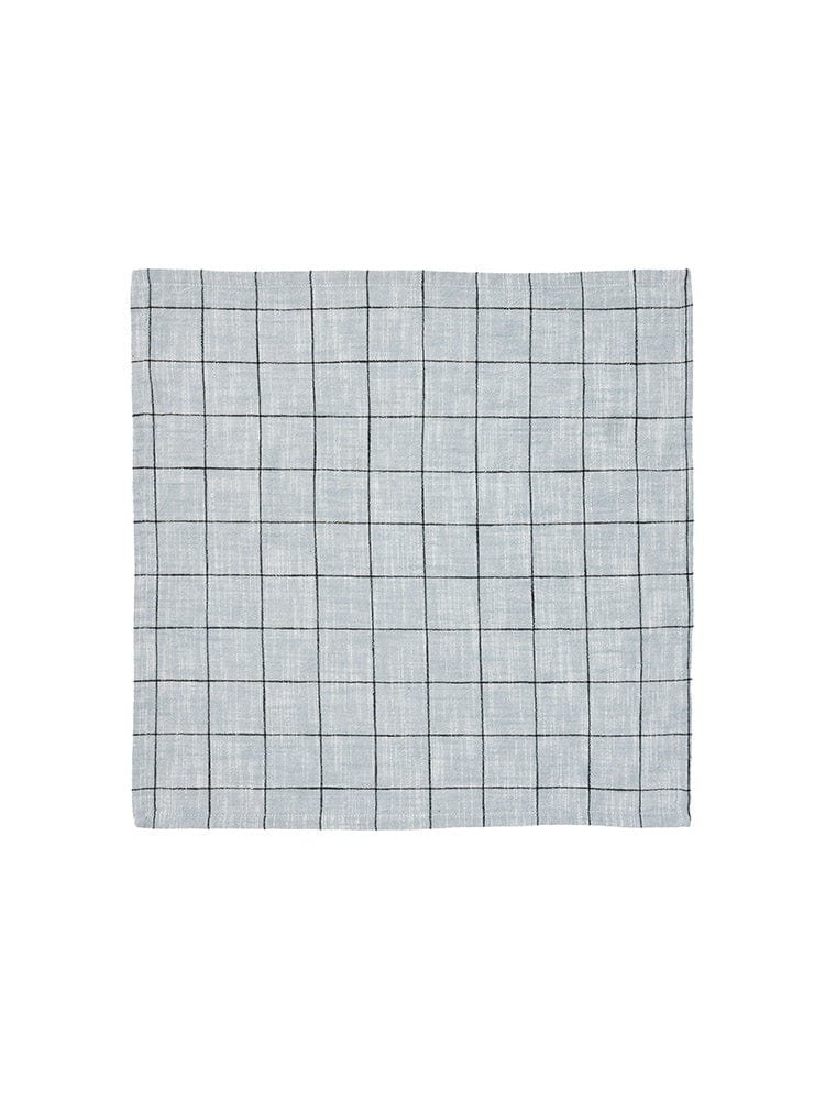 Linen House Table Cloth Linen House Table Linen Oxford Grid Light Blue (7301536809049)