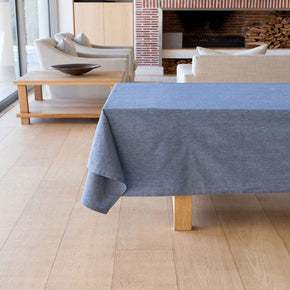 Linen House Table Cloth Table Cloth – 150 x 230cm Linen House Revana Chambray Navy Tablecloth (7314249384025)