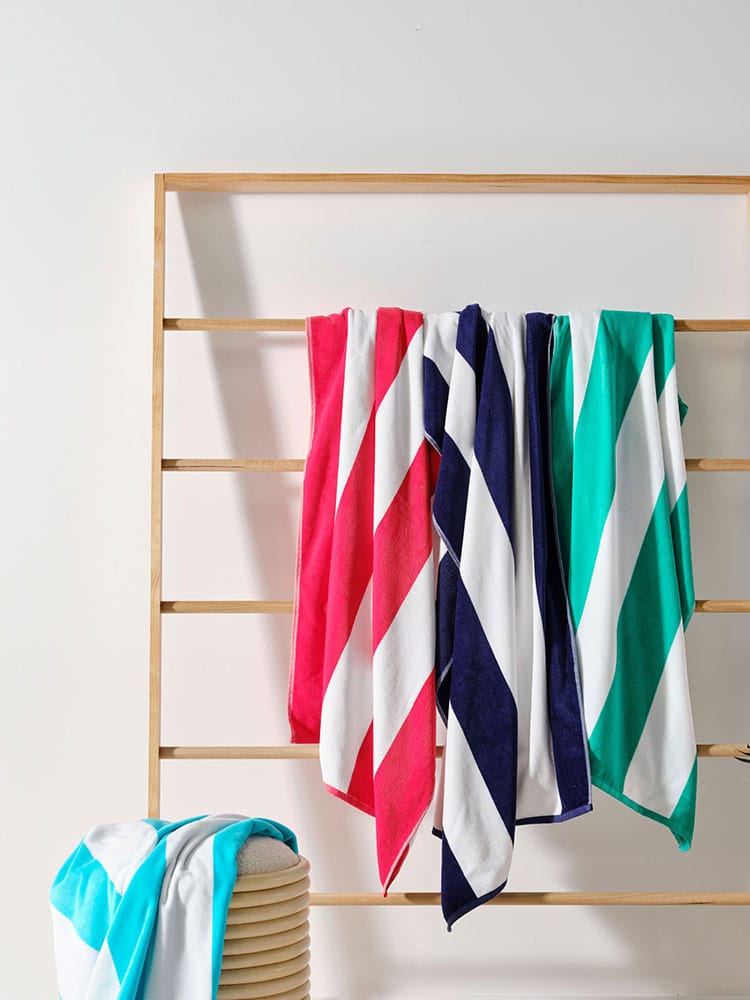 Linen House TOWEL Linen House Portofino Green Beach Towel 86X160 (7406902018137)