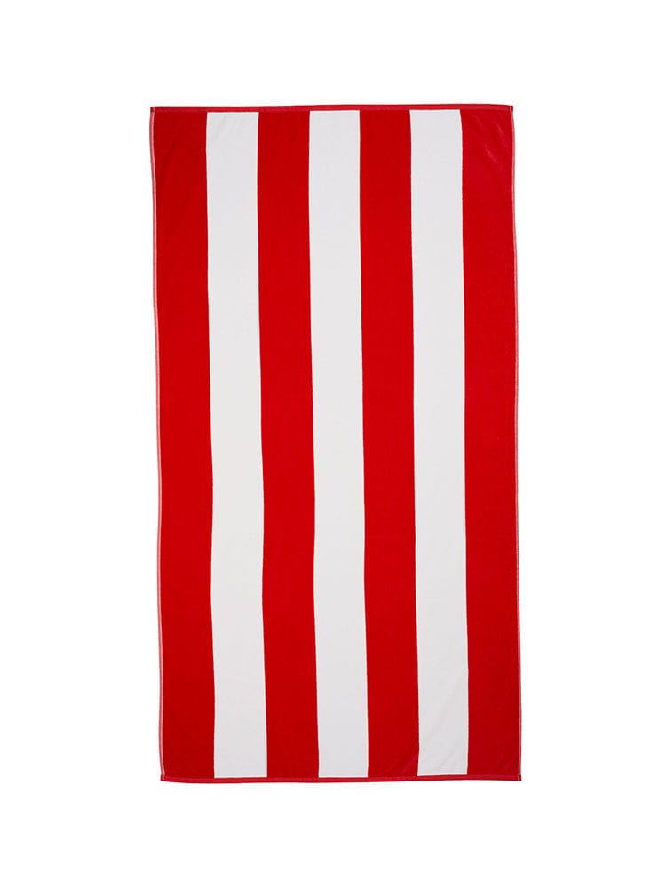 Linen House TOWEL Linen House Portofino Red Beach Towel 86X160 (7406902673497)