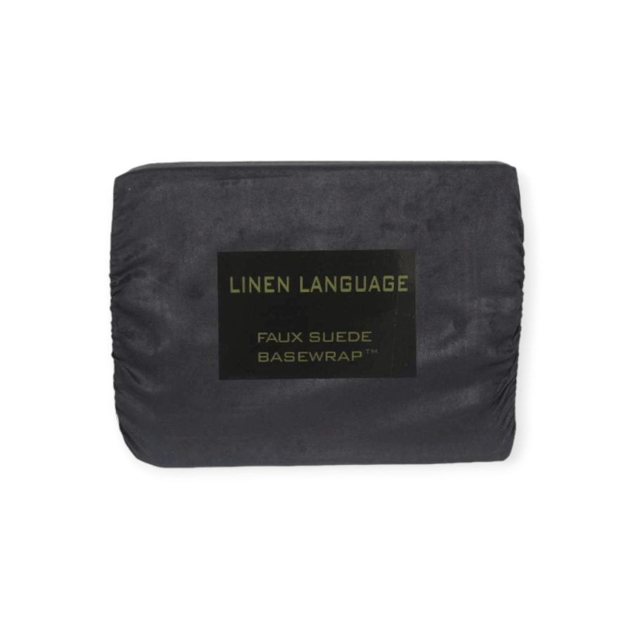 Linen Language BEDWRAP Doubl Linen Language Faux Suede Basewrap Black (7504924278873)
