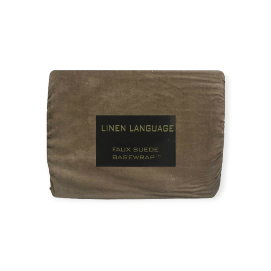 Linen Language BEDWRAP Linen Language Faux Suede Basewrap Chocolate (7504926769241)