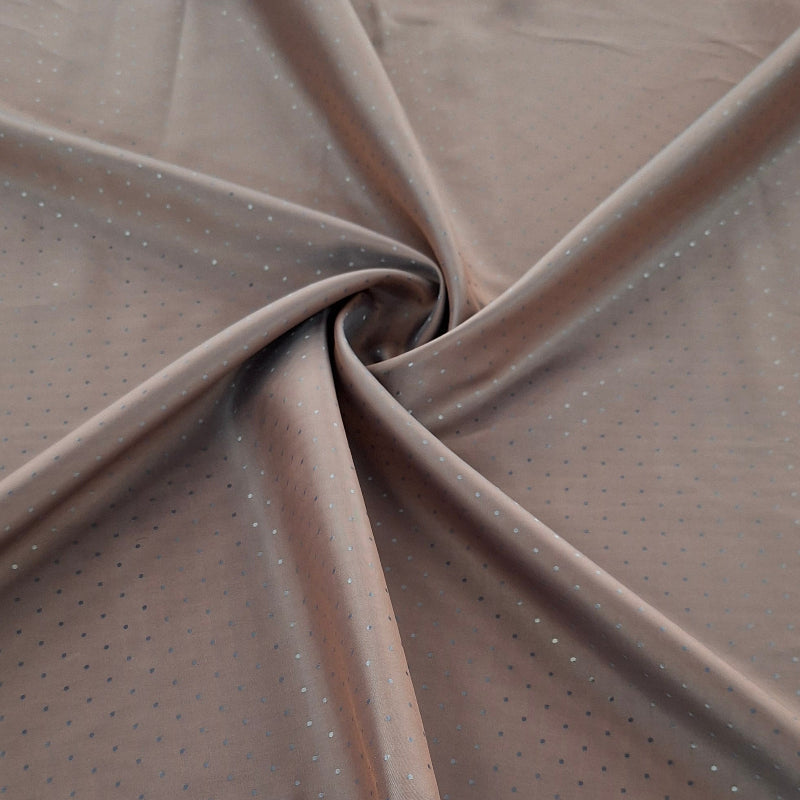 LINING Dress Fabric Rust Acetate Lining Dots 150cm