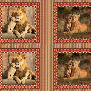 Upholstery Velvet Fabric Scatter Panels Animals 145 cm
