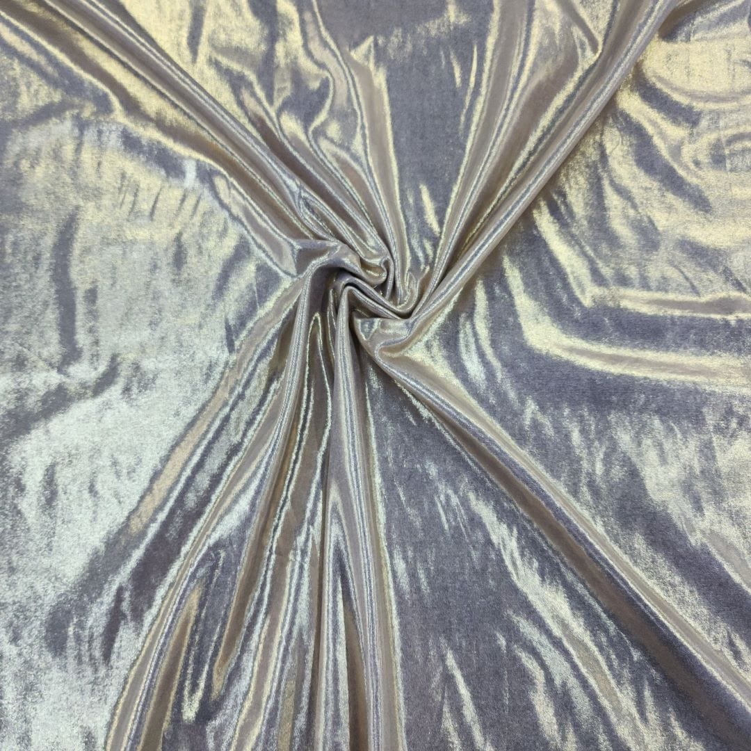 LIQUID FOIL Dress Fabrics Poly Spandex Liquid Foil Fabric 145cm (7287803904089)