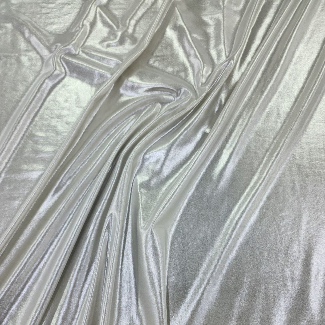 LIQUID FOIL Dress Fabrics Poly Spandex Liquid Foil Fabric 145cm (7287803904089)