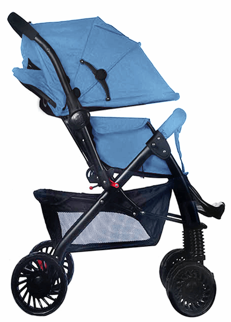 Little Bambino Babies & Kids Little Bambino Delux Buddy Baby Stroller Blue BW859BL (7428254236761)