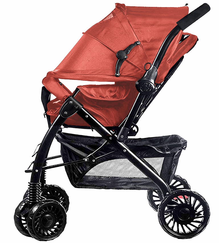 Little Bambino Babies & Kids Little Bambino Delux Buddy Baby Stroller Red BW859RD (7428304732249)
