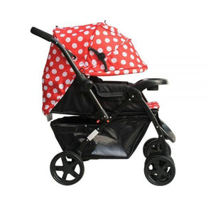 Little Bambino Babies & Kids Little Bambino Polka Dot Stroller Red BW817RD (7428242669657)