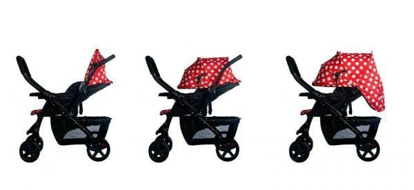 Little Bambino Babies & Kids Little Bambino Polka Dot Stroller Red BW817RD (7428242669657)