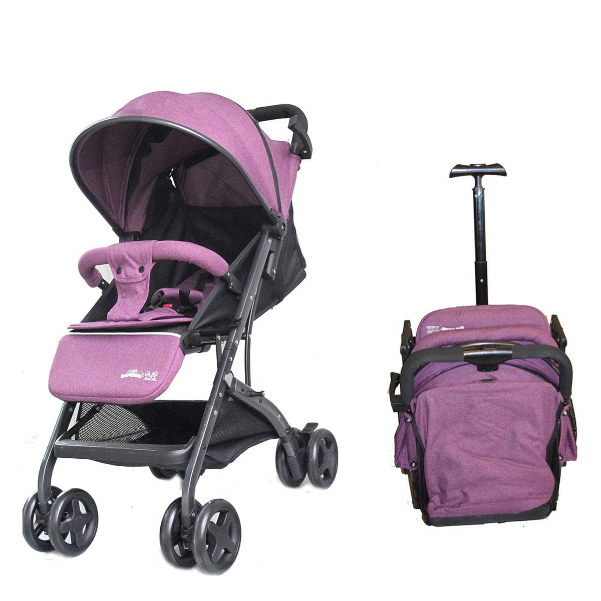 Little Bambino Babies & Kids Little Bambino Snuggle Buddy Stroller Purple BWD666PU (7428378525785)