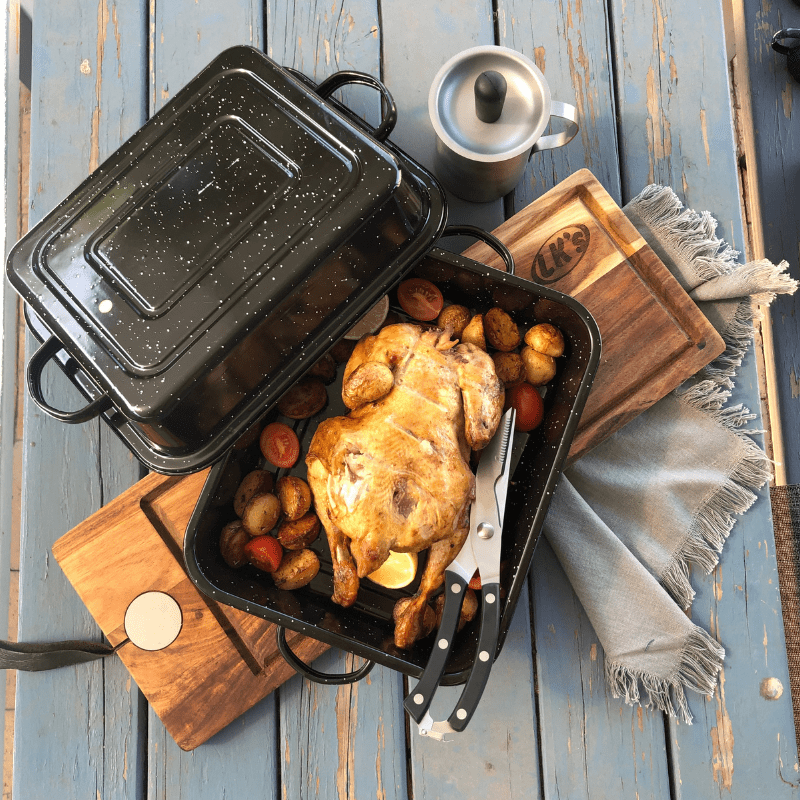 LK'S Mild Steel Grid LK'S Rectangular Roaster Medium (Enamel) 118/33 (7417051873369)